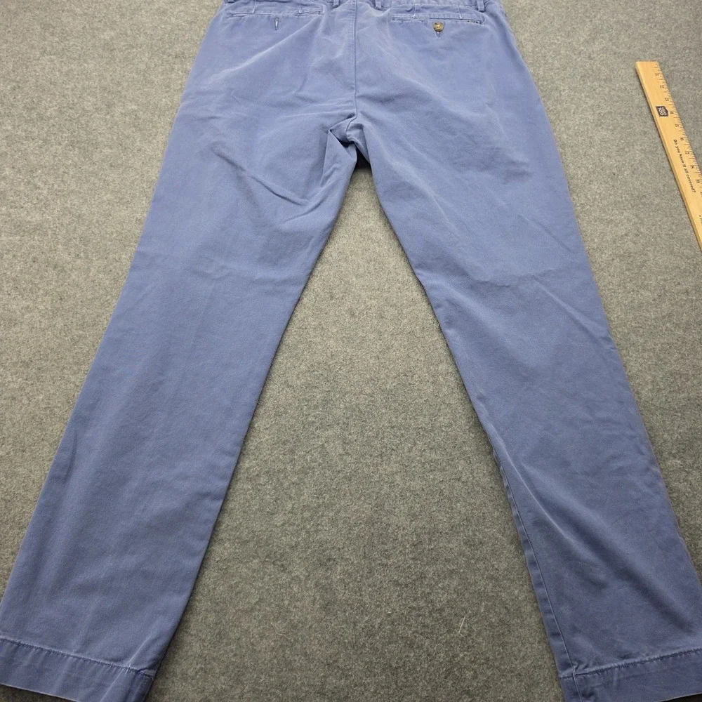Polo Ralph Lauren Chino Pants Mens 36x32  Navy Blue Stretch Classic Fit Straight